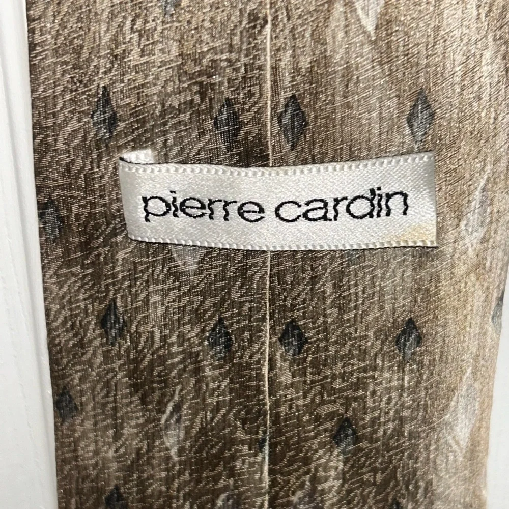 Vintage PIERRE CARDIN Silk Necktie‎ - Tan